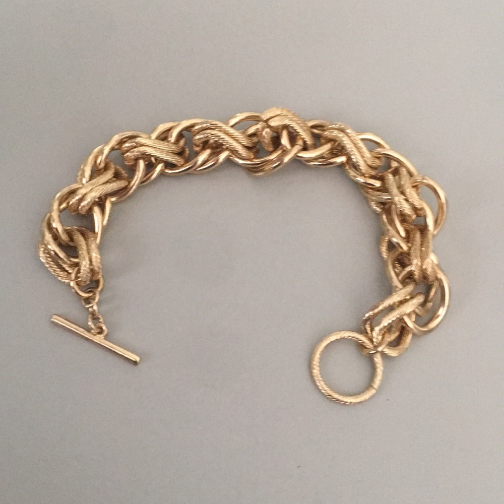 Gold-tone chain bracelet